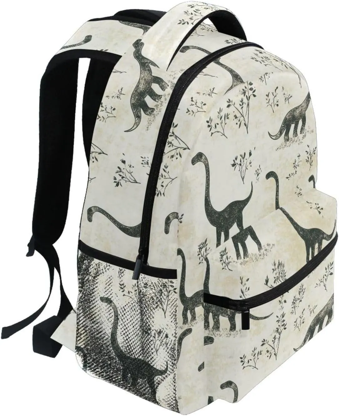 Laptop Backpack for Teens Boys Girls Waterproof Laptop Bookbag with Chest Strap for Business Work College Travel Trip Sweet Dinosaur Brachiosaurus Plain