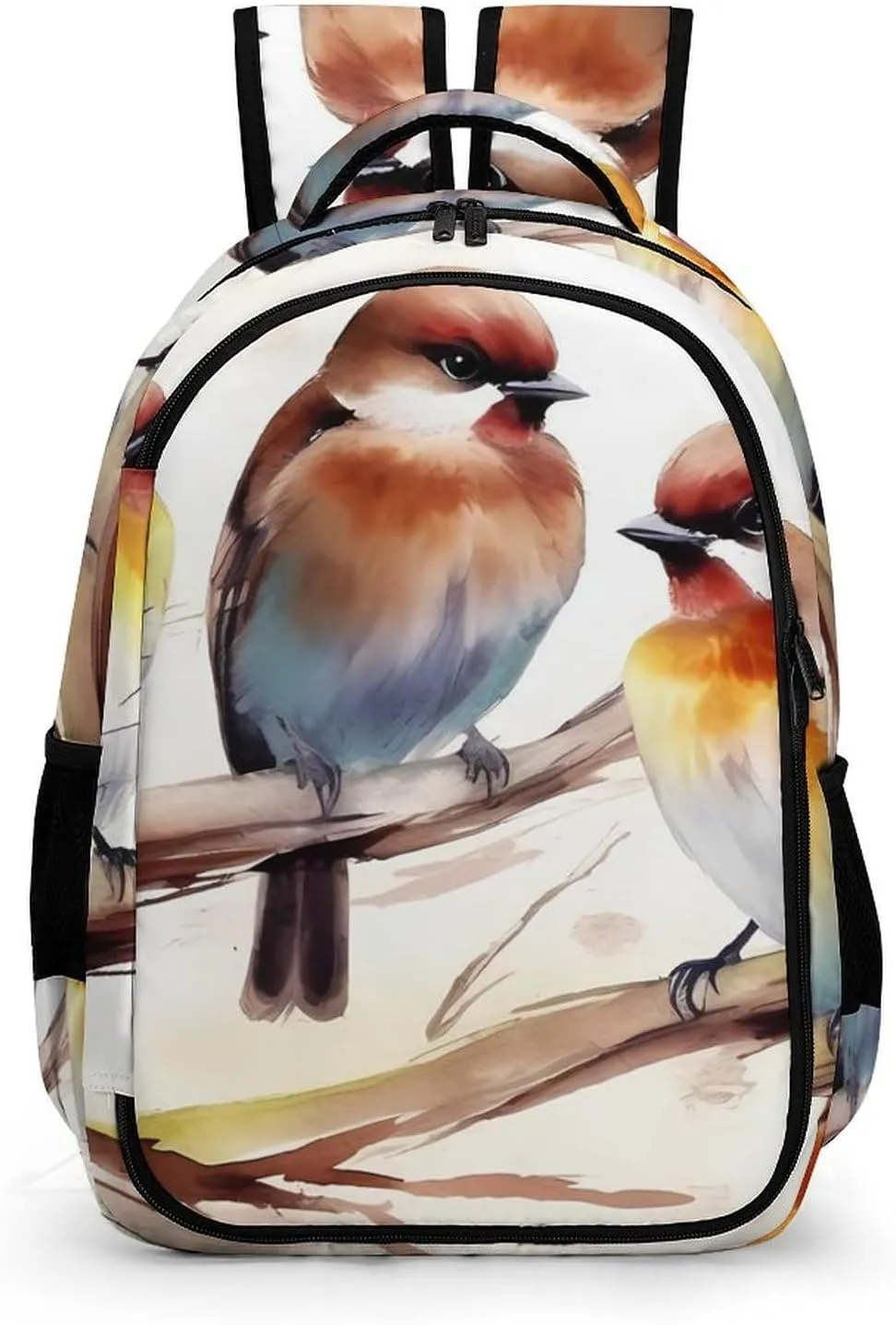 Laptop Backpack for Women Men Daypack Waterproof Birds Resting On Tree Branch Computer Bag Business Work Bag for Travel
