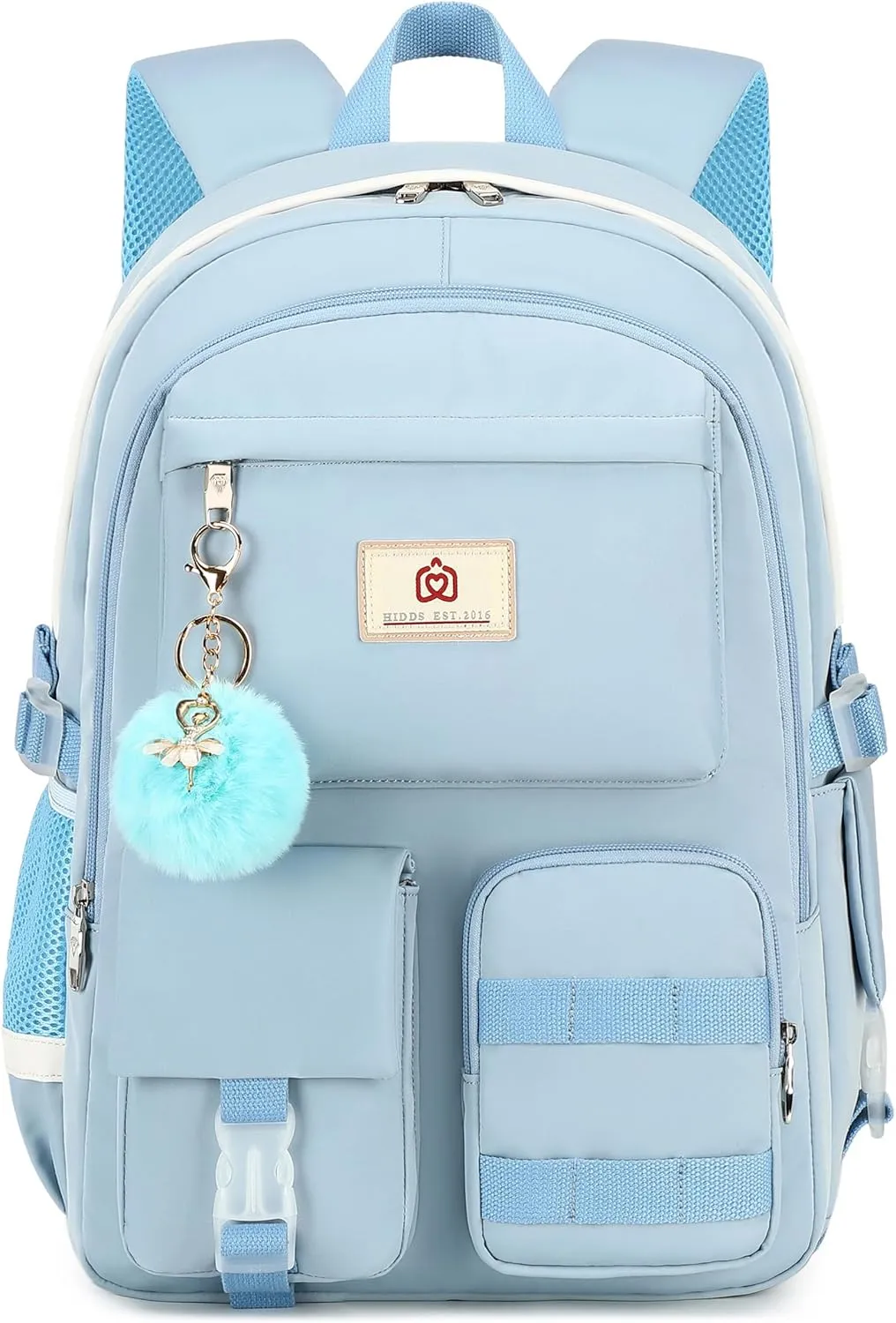 Laptop Backpacks 15.6 Inch College Backpack Elementary Middle High School Bag Large Cute Bookbags Anti Theft Travel Back Pack Casual Daypack Kids Book Bag for Teens Girls Women Students-Blue
