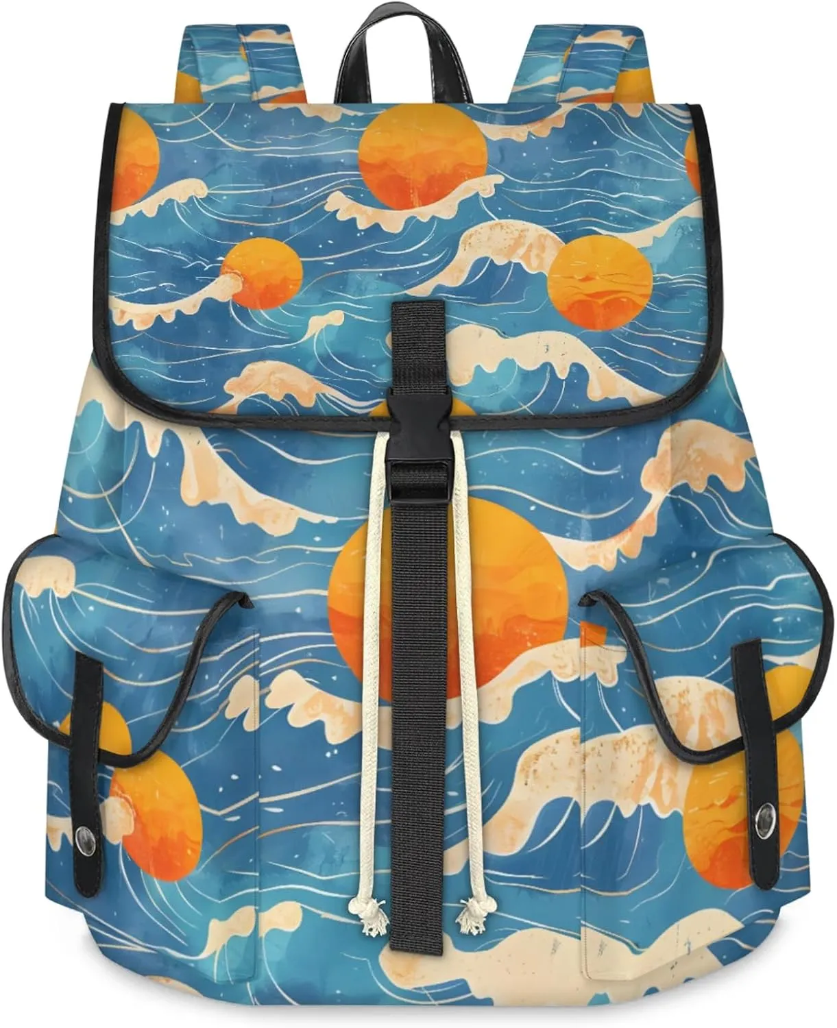 Laptop Backpacks Seawater Sun Travel Backpack for Women Work Backpack Computer Bag for Business Travel Fits 15 Inch Laptop