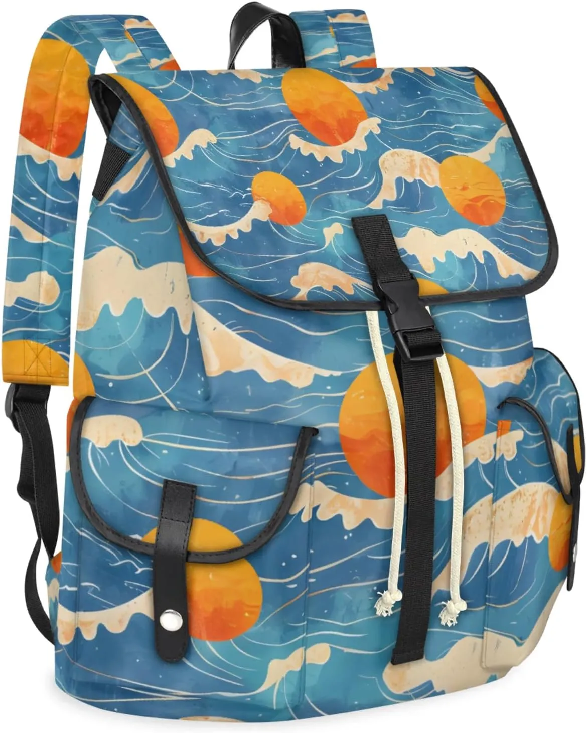 Laptop Backpacks Seawater Sun Travel Backpack for Women Work Backpack Computer Bag for Business Travel Fits 15 Inch Laptop
