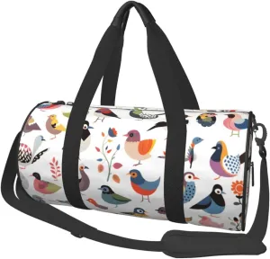 Large Capacity Travel Bag Bird Guide Travel Duffle Bag with Adjustable Strap Foldable Sports Gym Bag for Men Women Carry On Luggage Weekend Bag