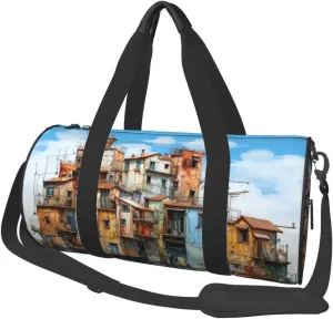 Large Capacity Travel Bag Offshore Construction Travel Duffle Bag with Adjustable Strap Foldable Sports Gym Bag for Men Women Carry On Luggage Weekend Bag