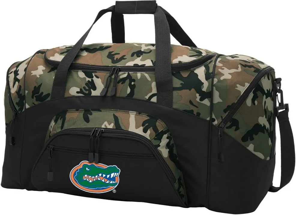 Large Florida Gators Duffel Bag CAMO University of Florida Suitcase Duffle Luggage Gift Idea for Men Man Him!