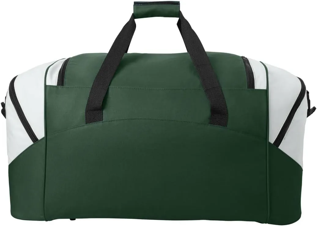 LARGE George Mason Duffel Bag George Mason University Suitcase or Gym Bag For Men Or Her Official GMU Merchandise (Green)