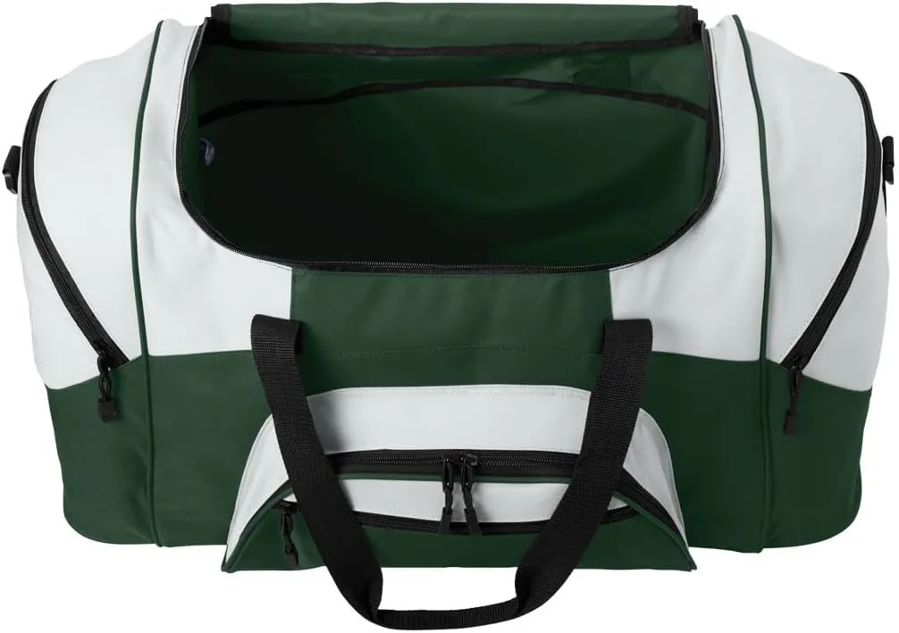 LARGE George Mason Duffel Bag George Mason University Suitcase or Gym Bag For Men Or Her Official GMU Merchandise (Green)