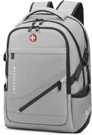 Large Travel Backpack Anti-Theft Laptop Bag with Password Lock Water Resistant Bookbag Airline Approved Business Work Computer Bag with USB Charging Port Fit 17.3 Inch Laptops for Men Women