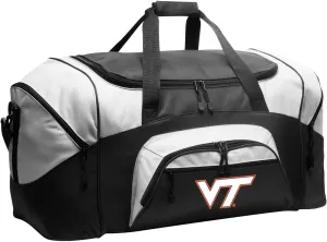 LARGE Virginia Tech Duffel Bag Virginia Tech Hokies Suitcase for Travel or VT Sports Gear Bag