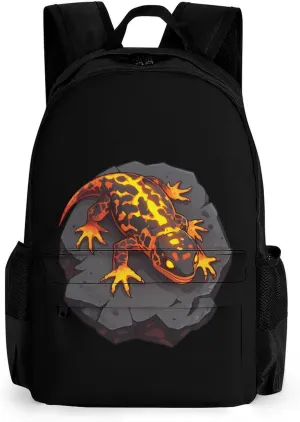 Lava Lizard Cute Backpack Travel Work Bag with Water Bottle Pocket Adjustable Padded Shoulder Straps Daypack 42x30.5cm
