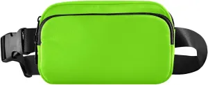 Lawn Green Chartreuse Solid Color Pure Plain Trendy Fanny Pack Waist Bag for Men Women Multipurpose Crossbody Belt Bag with Adjustable Strap for Travel Shopping Running