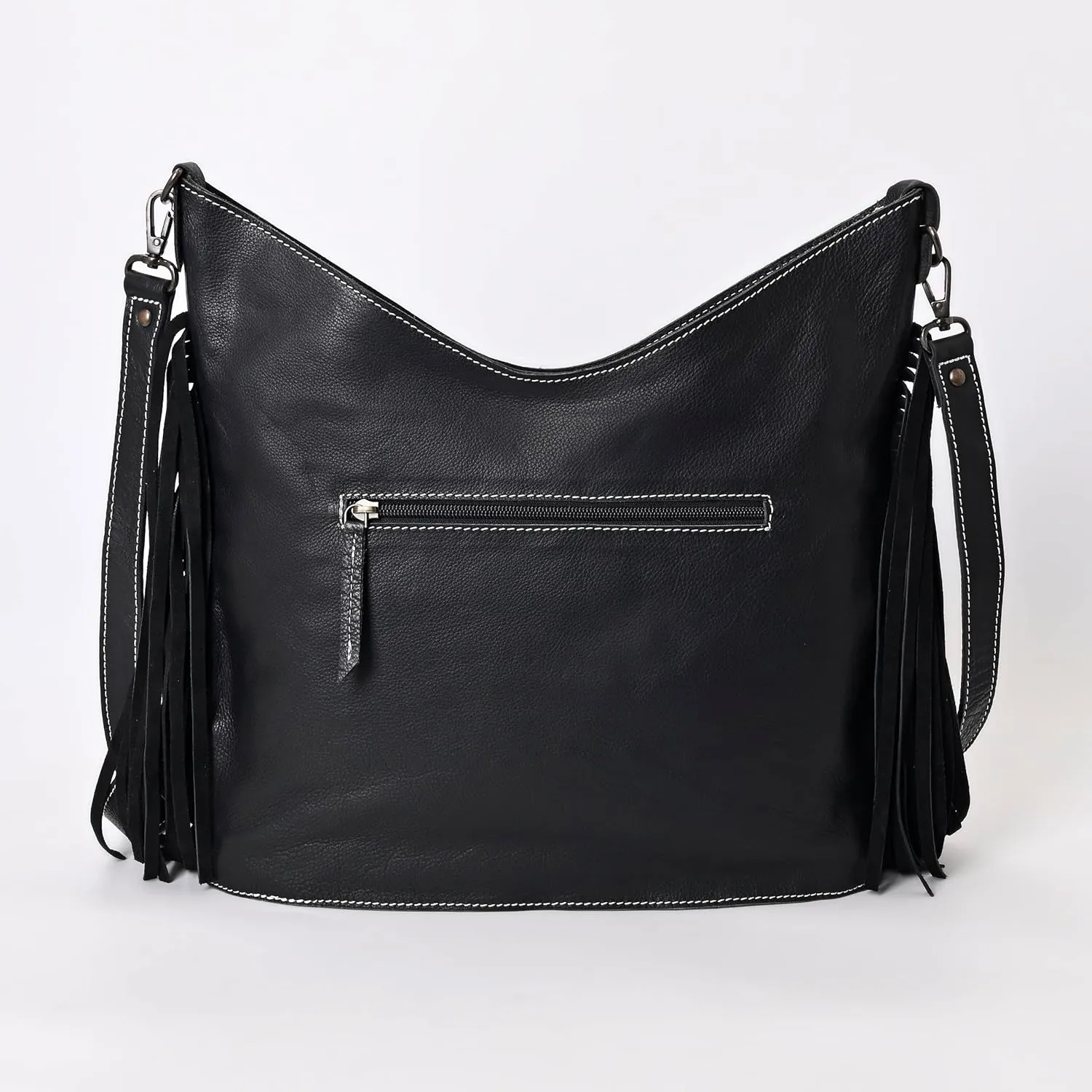 Leather Cross Body Bag Purse for Woman Sling Bag Cowhide Handmade Western Shoulder Bags With Adjustable Strap 12x14 in