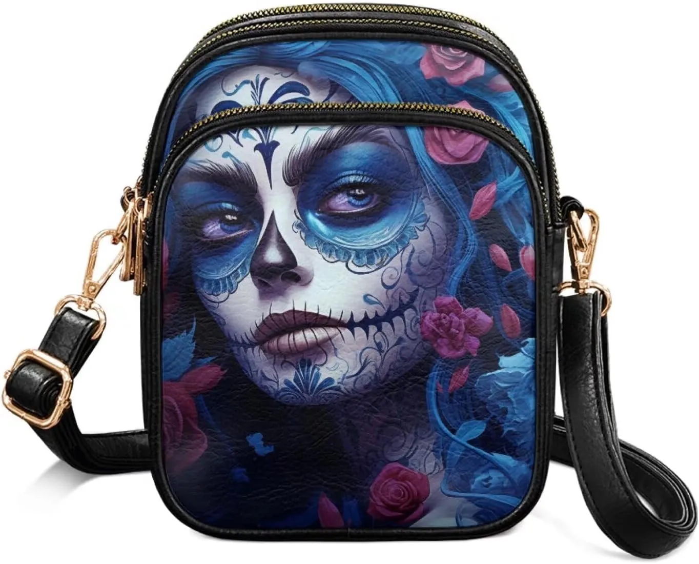 Leather Crossbody Bags for Women Crossbody Sling Bags for Women Cell Phone Bag Wallet Purses Adjustable Strap