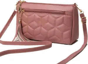 Leisure Fashion Mini Messenger Bag Mini Tassel Small Crossbody Bags for Women PU Leather Travel Handbag