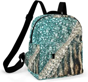 Leopard Animal Faux Fur Casual Women's Backpack, Lightweight, Waterproof, Versatile Daily Bag