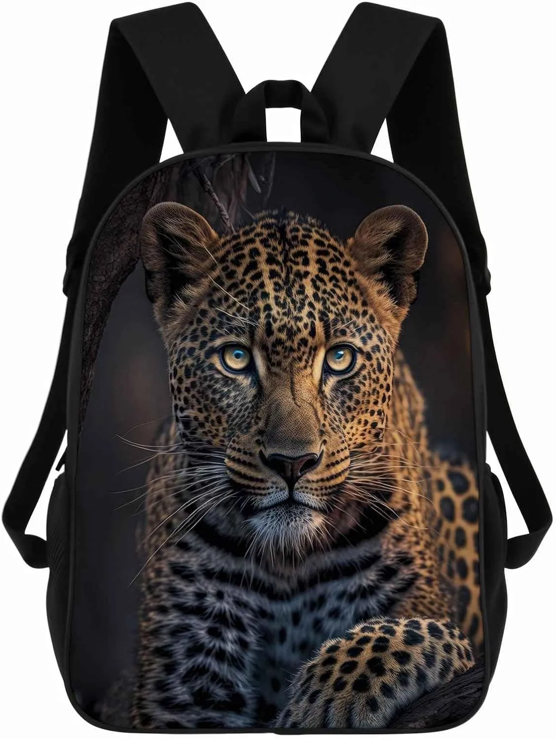 Leopard Backpack Casual Daypack Wild Animal Print Laptop Bag Bookbag for Work Travel Hiking 17 Inch Style 1