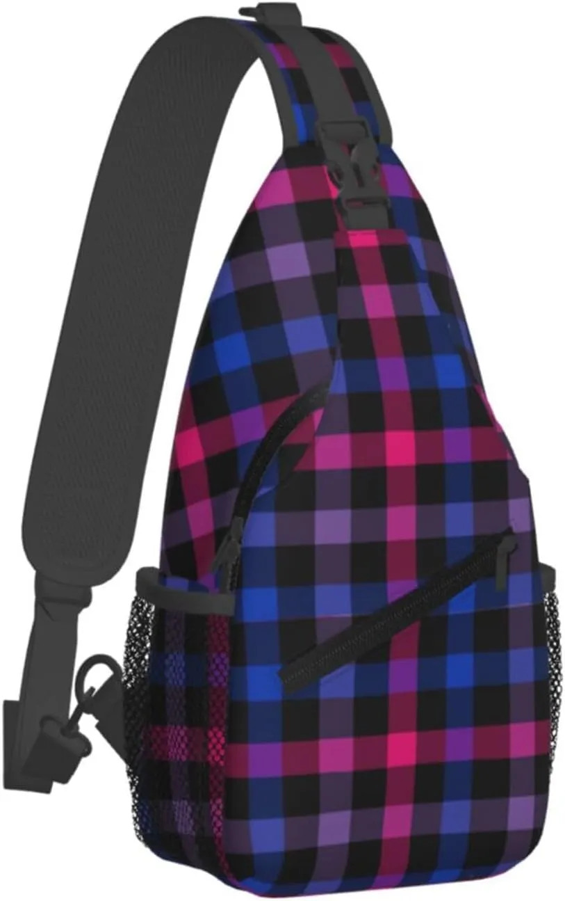 LGBT Gay Pride Sling Backpack,Fashion Shoulder Bags Adjustable Crossbody Chest Bag Travel Hiking Daypack