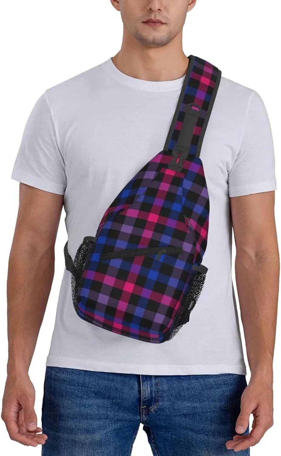 LGBT Gay Pride Sling Backpack,Fashion Shoulder Bags Adjustable Crossbody Chest Bag Travel Hiking Daypack