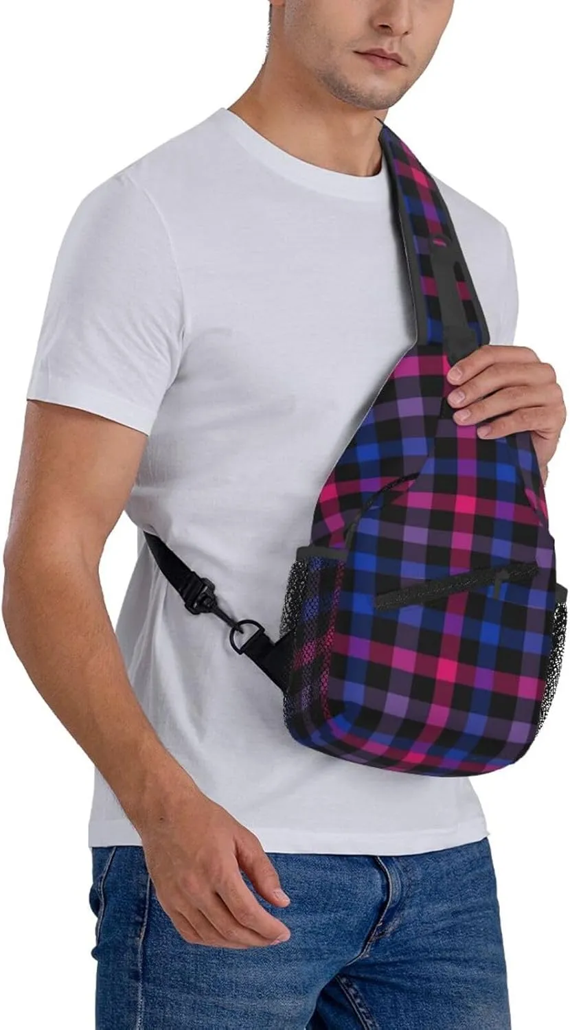 LGBT Gay Pride Sling Backpack,Fashion Shoulder Bags Adjustable Crossbody Chest Bag Travel Hiking Daypack