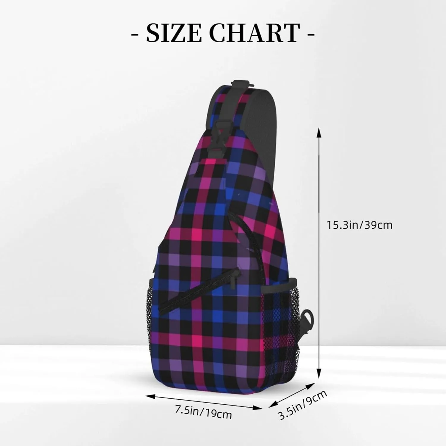 LGBT Gay Pride Sling Backpack,Fashion Shoulder Bags Adjustable Crossbody Chest Bag Travel Hiking Daypack
