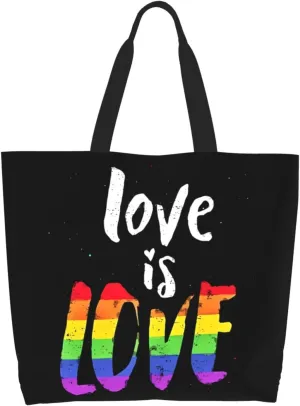 LGBT Pride Rainbow Gay pride day Women's Tote Bag Large Capacity Single Shoulder Bags Handbag for Shopping Work