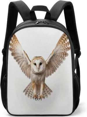 Lightweight Backpacks Cute Travel Bag Durable A Barn Owl Printing Small Travel Backpack For Women & Men