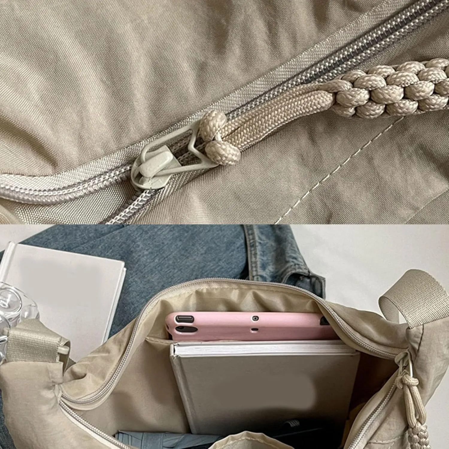 Limorence Crossbody Bag, Arisefrom Crossbody Bag, Women's Fashion Plain Color Nylon Crossbody Bag, Large Capacity sling