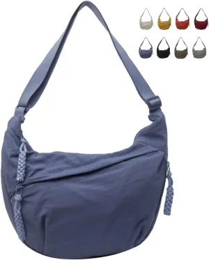 Limorence Women's Fashion Plain Color Nylon Crossbody Bag, Limorence Crossbody Bag, Inner Dumpling Bag Casual