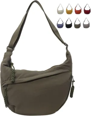 Limorence Women's Fashion Plain Color Nylon Crossbody Bag, Limorence Crossbody Bag, Inner Dumpling Bag Casual