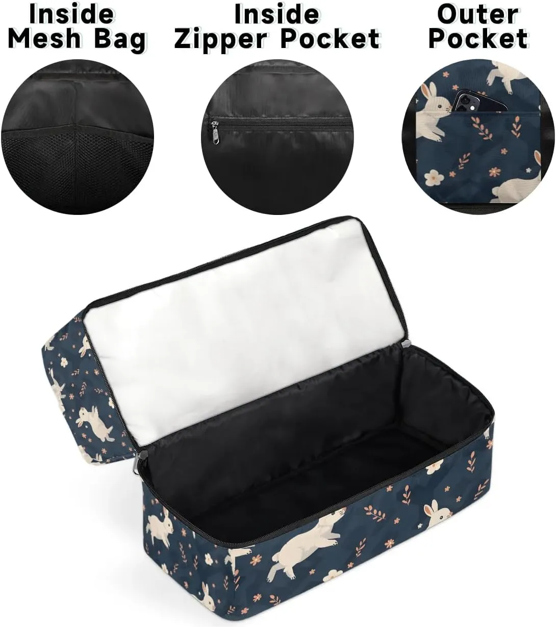 Lively Rabbits Travel Duffel Bag Dry Wet Separated Sports Tote Travel Duffle Bag Gym Workout Bag Women Travel Duffel Bag for Women, Travel, Gym, Work