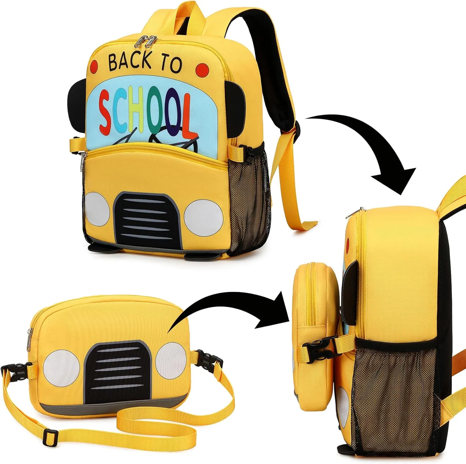 LOIDOU Backpack Boys Girls Preschool Backpacks for Kids School Bags Kindergarten BookBag Set Toddler Backpack with Lunch Box