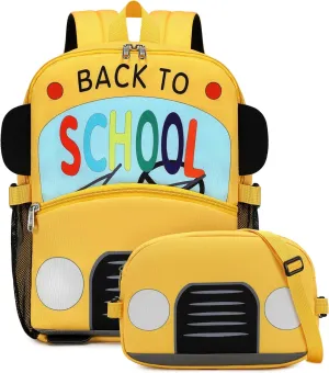 LOIDOU Backpack Boys Girls Preschool Backpacks for Kids School Bags Kindergarten BookBag Set Toddler Backpack with Lunch Box