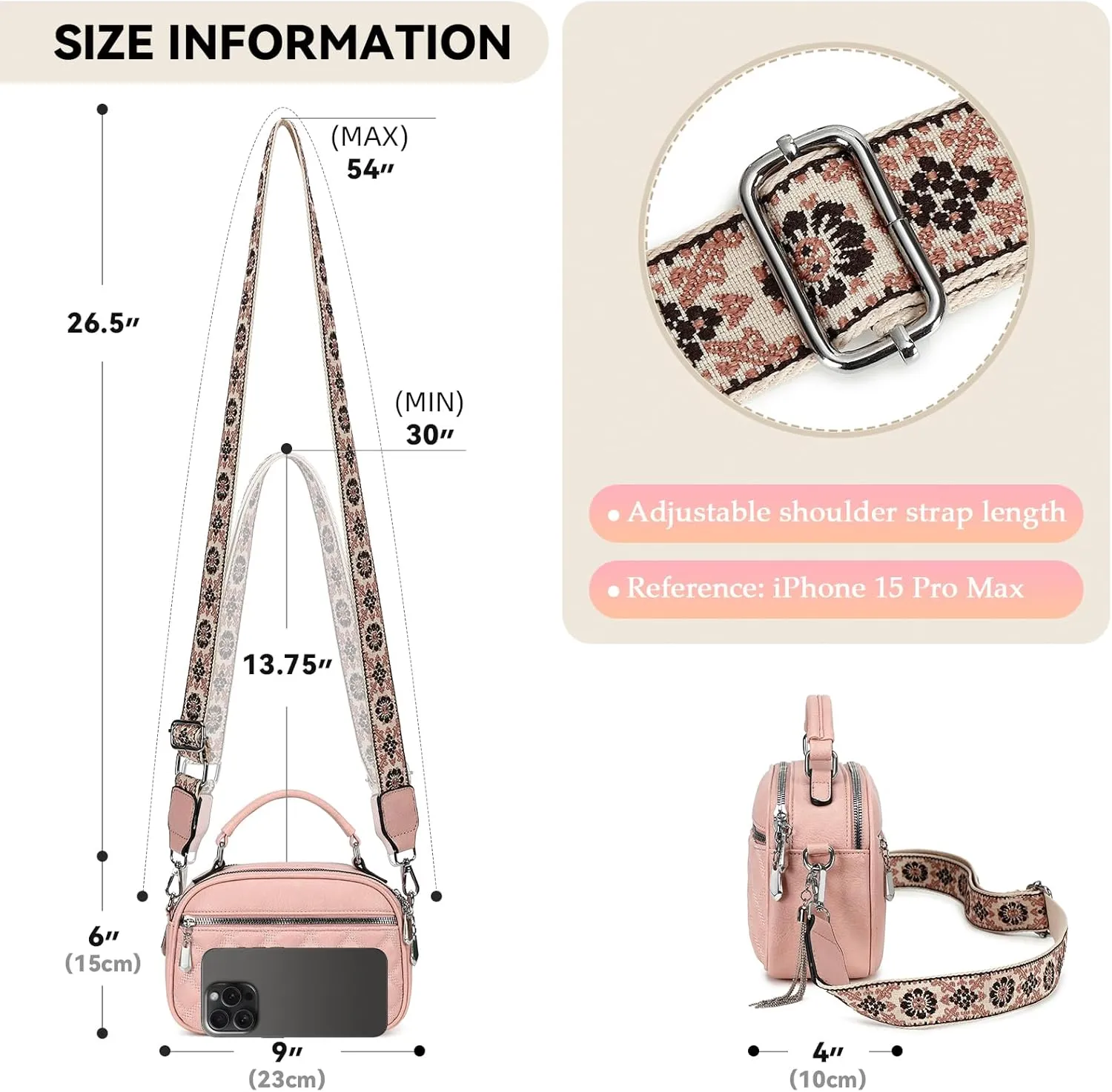 Love Deliver Crossbody Bags for Women Vegan Leather Shoulder Handbag Trendy Crossbody Purses with Adjustable Wide Strap
