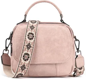 Love Deliver Small Crossbody Bags for Women Trendy, Soft Leather Crossbody Purses Shoulder Handbags with Adjustable Straps