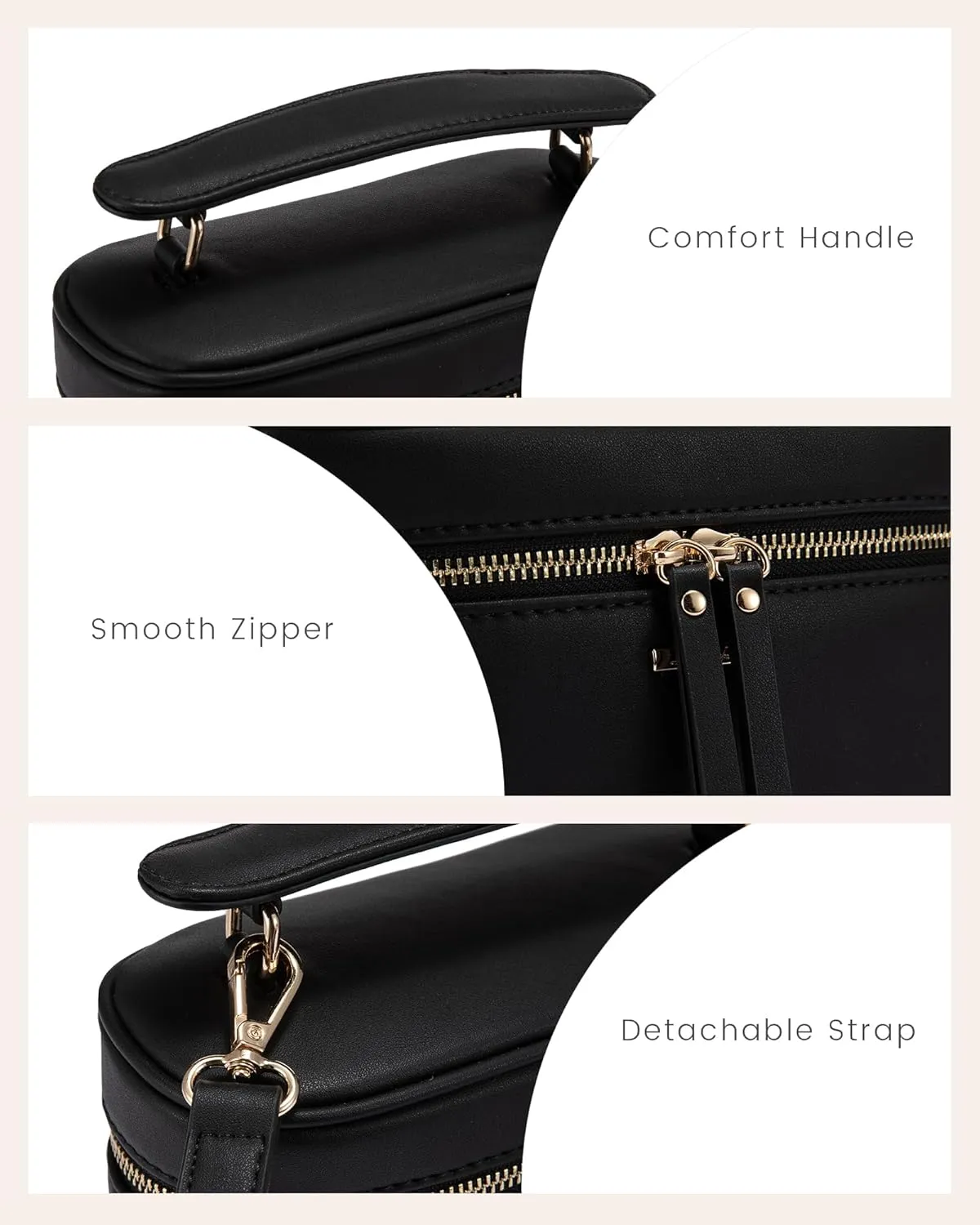 LOVEVOOK Crossbody Bag for Women, Top Handle Shoulder Pouch Purse Small PU Leather Satchel Handbag, Flap Box Bag for Ladies