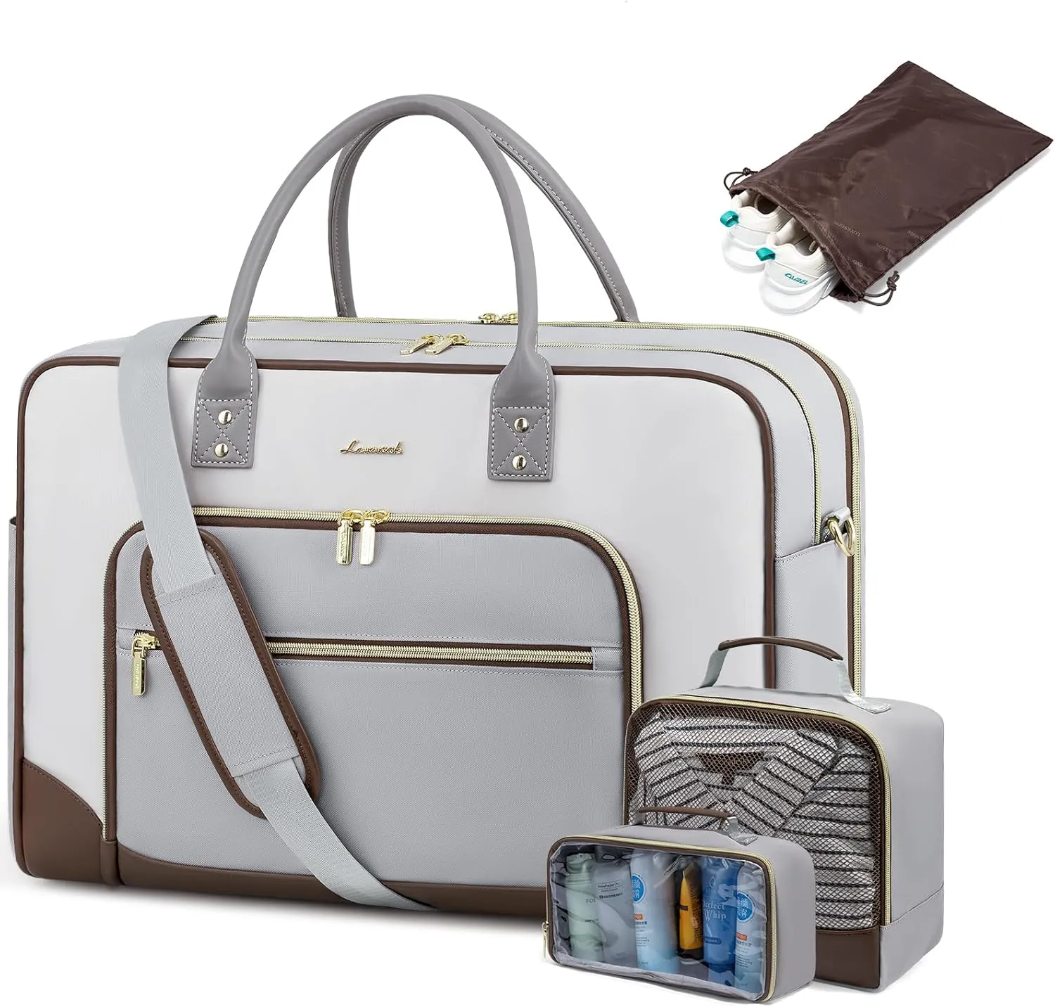 LOVEVOOK Travel Duffel Bag,Weekender Bags for Women,Overnight Bag with Wet Pocket,Hospital Bag for Labor and Delivery
