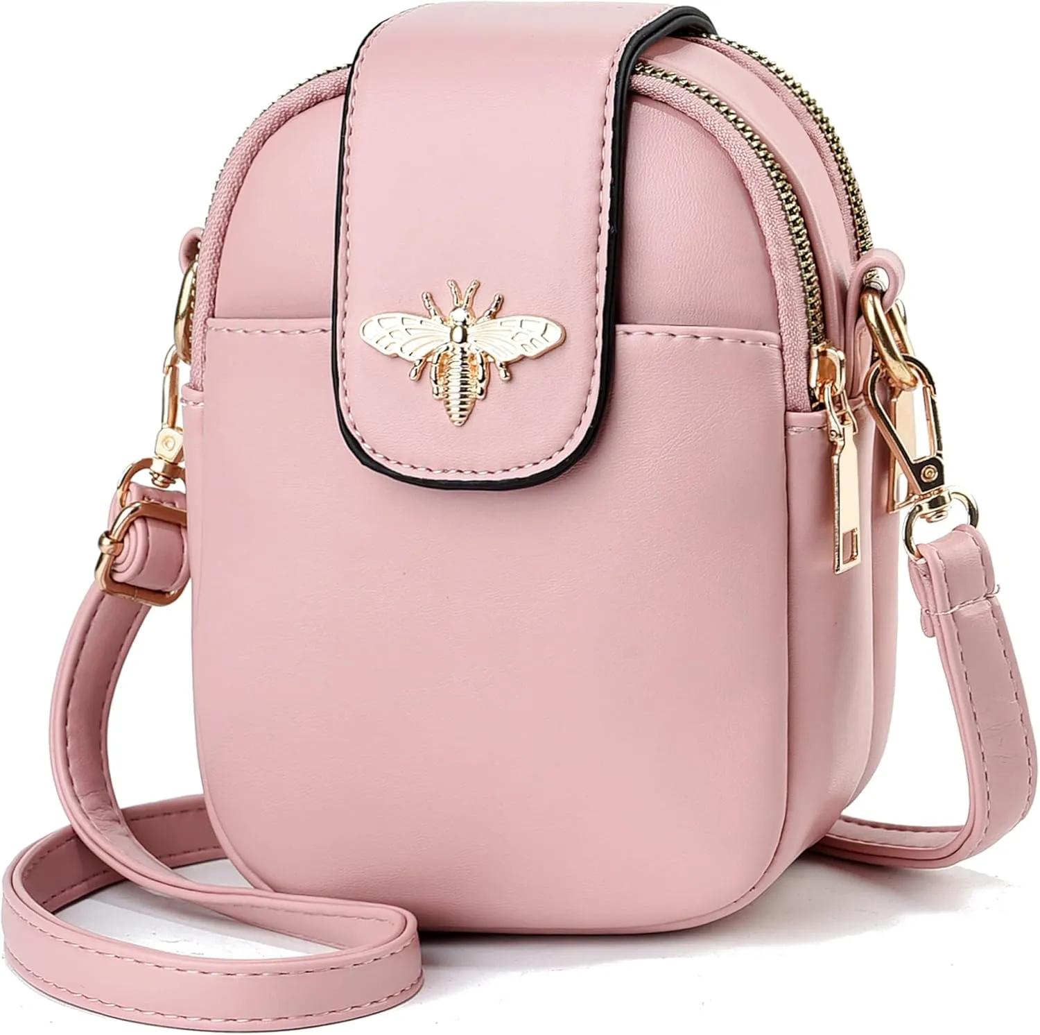 LoZoDo Small Crossbody Bags for Women Trendy Leather Purses and Handbags Designer Cell Phone Bag Wallet Purse with Wide Strap