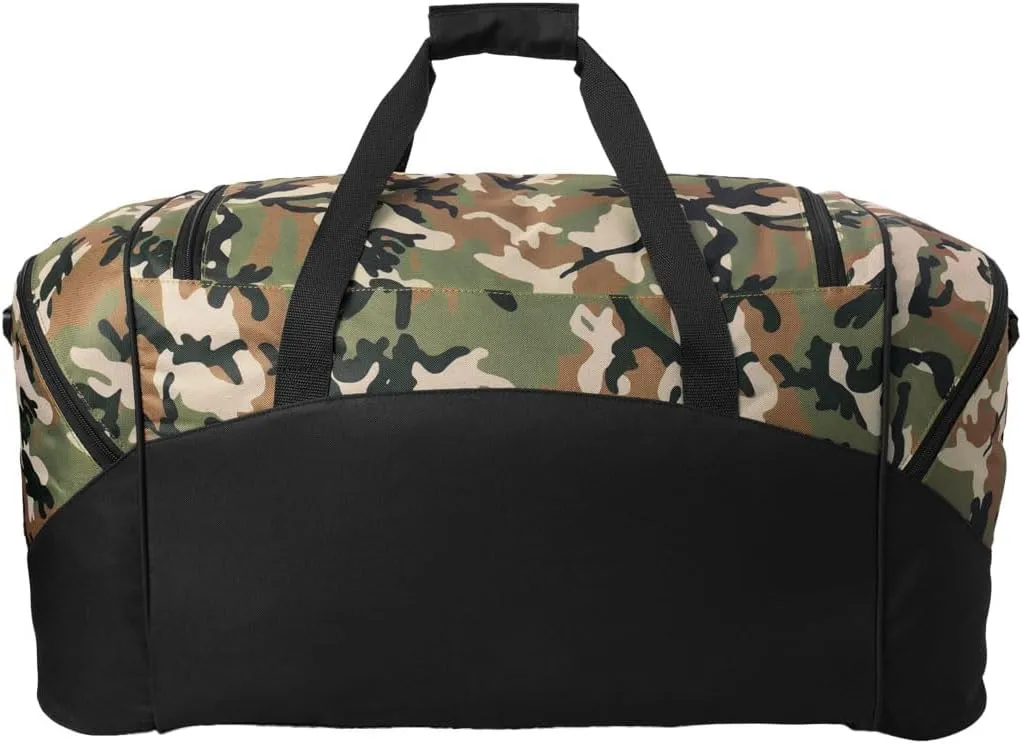 LSU Tigers Duffle Bag Louisiana State University Large Duffel Bag Suitcase (Camo)