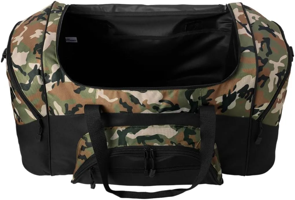 LSU Tigers Duffle Bag Louisiana State University Large Duffel Bag Suitcase (Camo)
