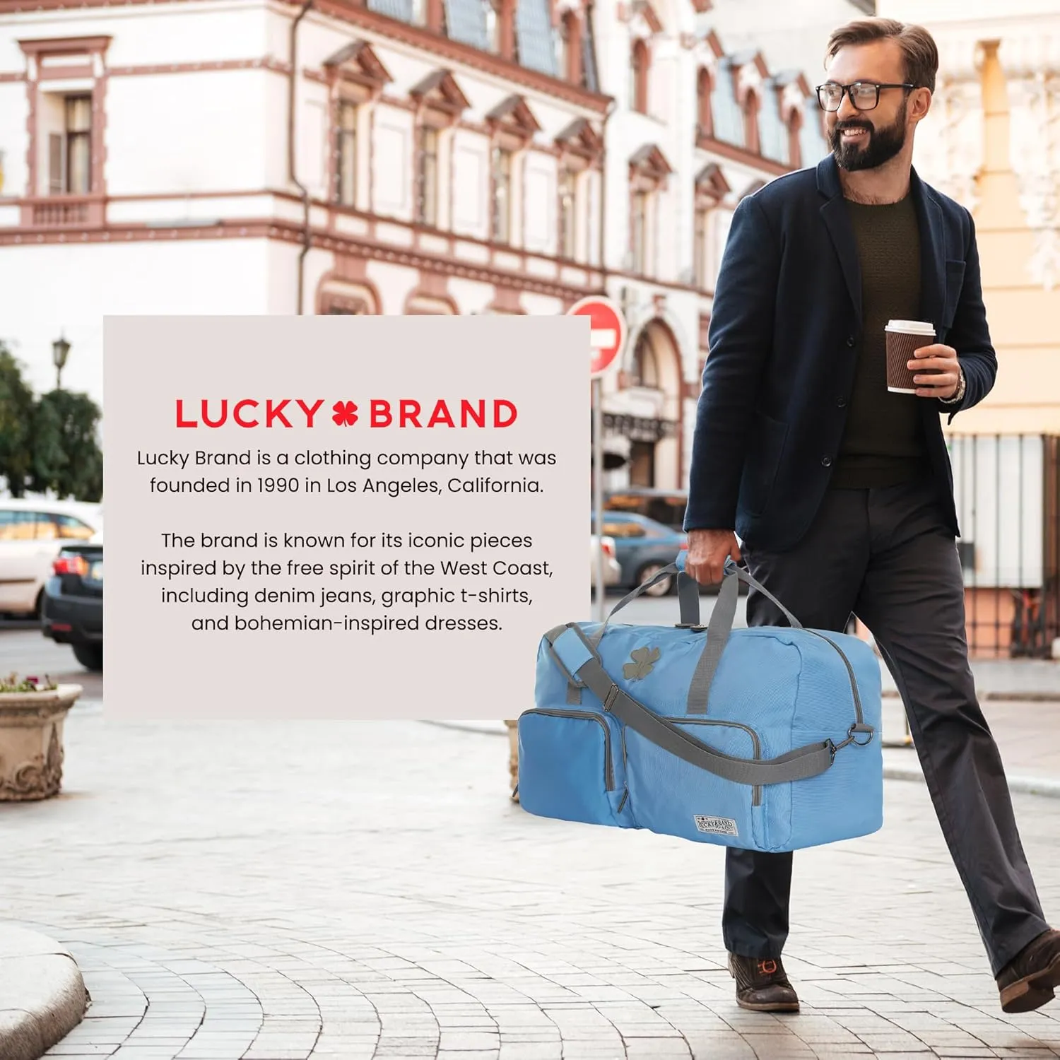 Lucky Travel Duffel Bags 65L, Gym Bag, Travel Bag & Large Duffle Bag for Men, Foldable Overnight Weekender Bags for Women & Men with Adjustable Shoulder Strap,