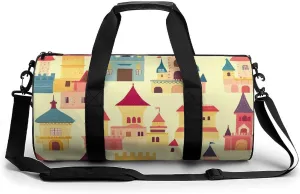 Magic Kingdom Castles Gym Bag Travel Duffel Bag Lightweight Carry On Weekender Bag Tote Bags for Women Men