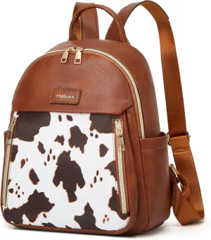 Makes Mini Backpack for Women, Stylish Daypack Purse Handbag Small Casual Daily Travel Bag, Lady Girls Gifts for Work School, 2pcs Sets