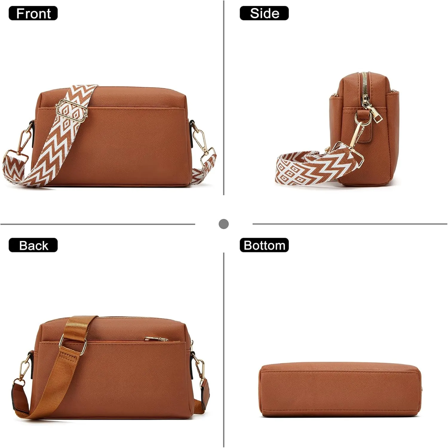 Makes Small Sling Bag for Women, Vegan Leather Fanny Pack Crossbody Bags for Women, Chest Bag With Wide Strap