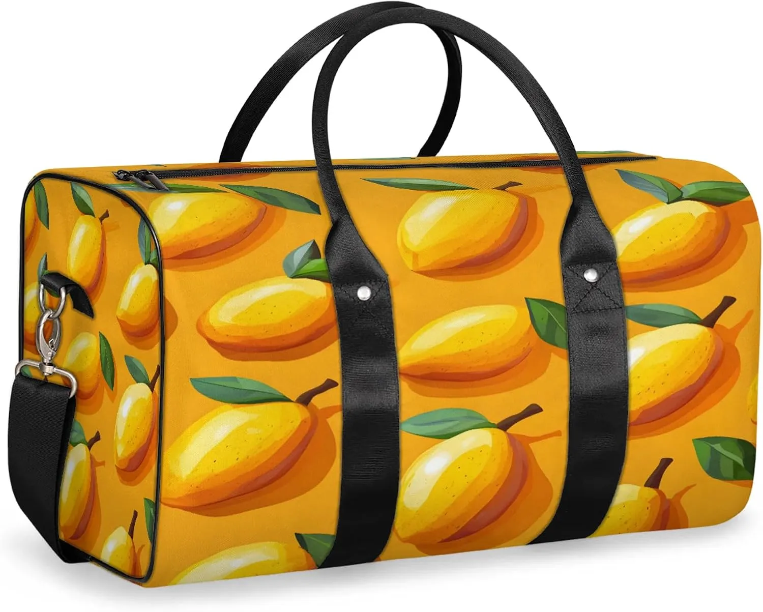 Mango Duffle Bag for Travel, Overnight Weekend Gym Carry On Luggage Bag, Fruit Travel Duffel Bag for Men Women