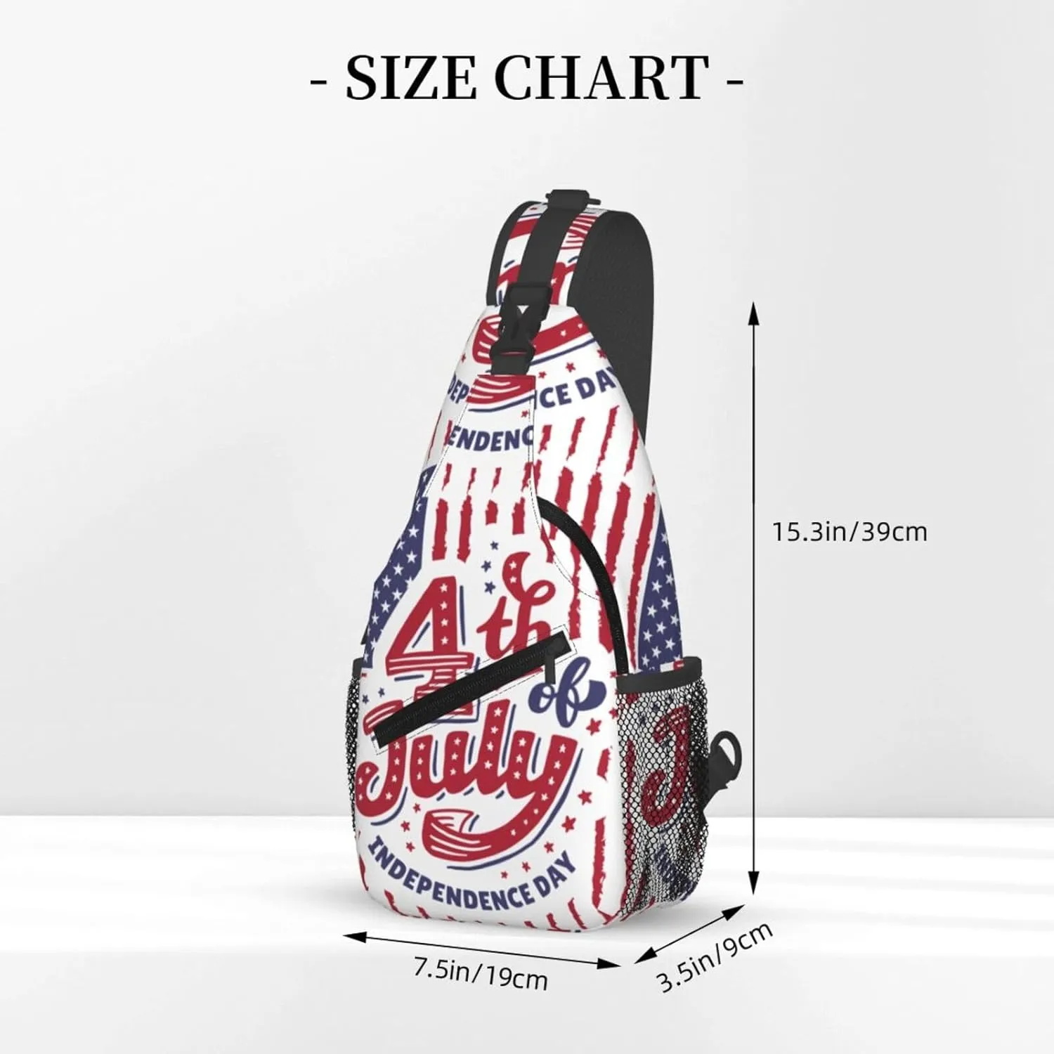 Mardi Gras American Flag Carnival Celebration Sling Bag Crossbody Bag Casual Chest Bags Travel Shoulder Backpack