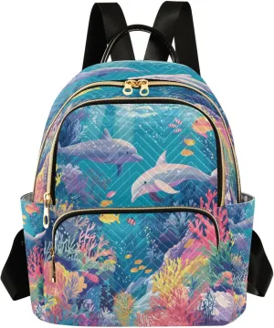 Maritime World Women Backpack Purse Fashion Ladies Shoulder Bag Casual College Travel Backpacks Bag Small