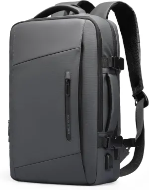 Mark Ryden Business Backpack for Men and Women, Expandable Travel Backpack, Waterproof Travel 25L-40L fit 17 Inch Laptop Backpack with USB Charging Port, Carry on Flight Approved Computer Backpack