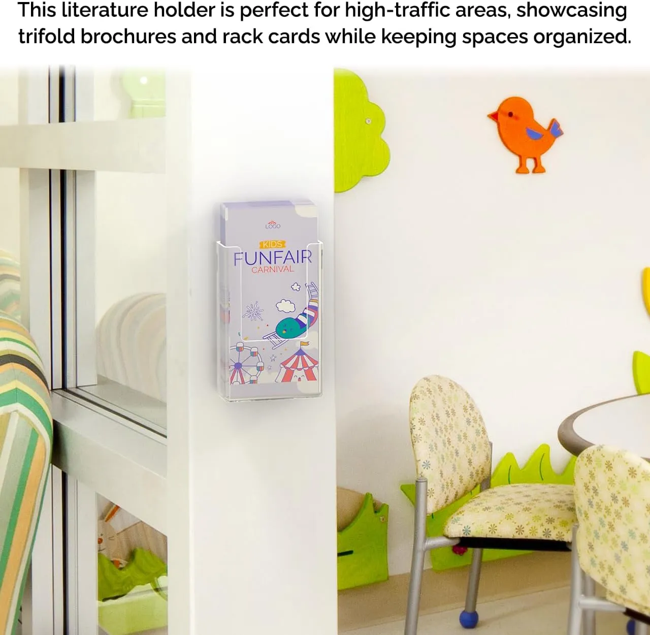 Marketing Holders Milk Bags Storage Holder with Hardware 4 Inch Wide Wall Mountable Space Saving Grab and Go Clear Acrylic Caddy Perfect for New Moms