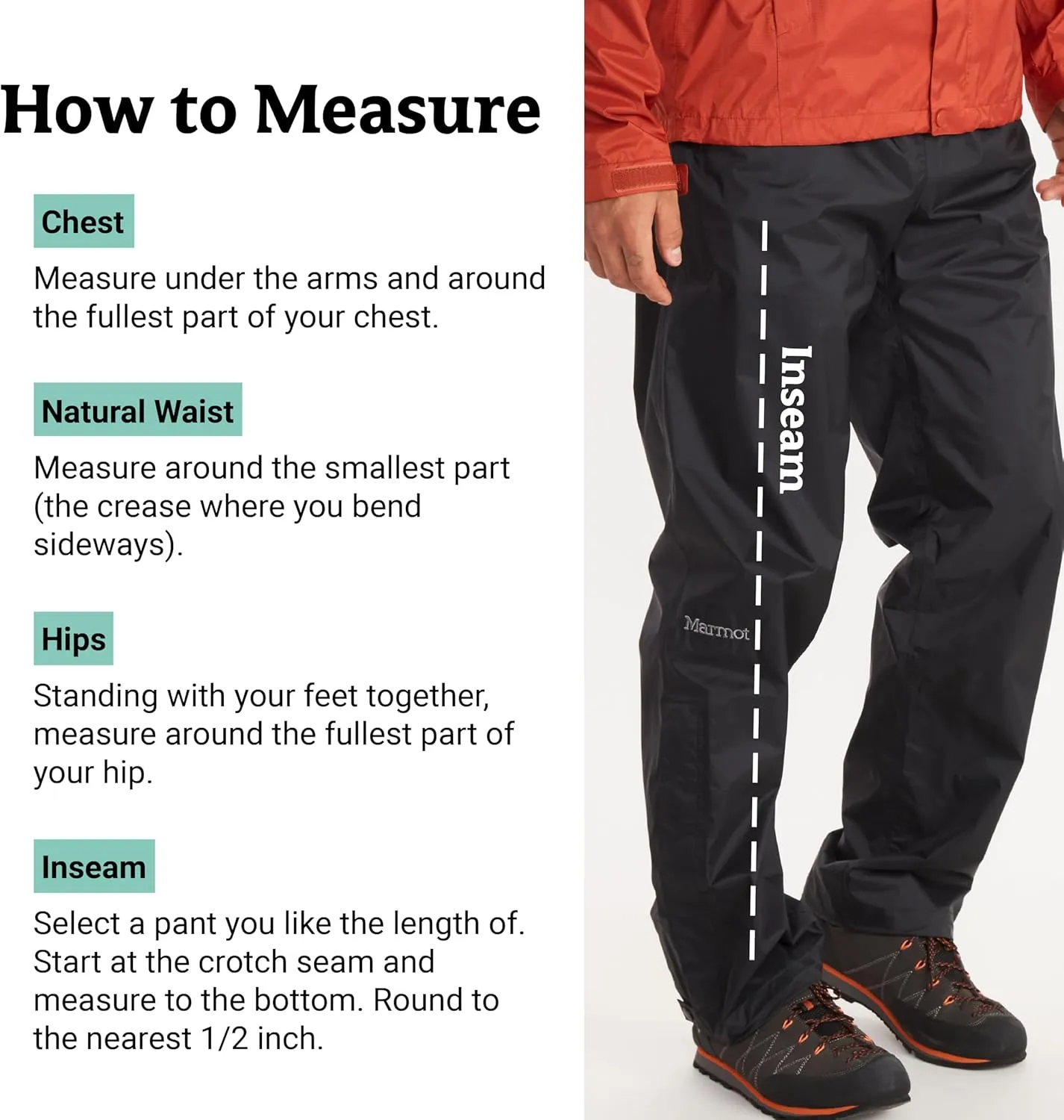 MARMOT Men's Precip Eco Waterproof Rain Pant - 100% Recycled, Breathable, Lightweight, Packable Protection