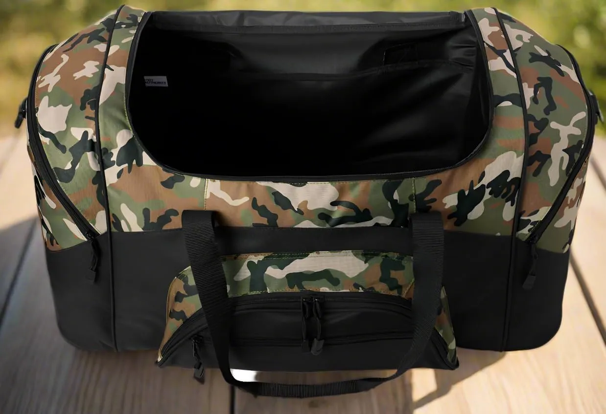 Marshall University Suitcase Duffle Bag Large Marshall Duffel Gift Idea for Her or Him (Camo)