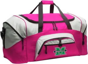 Marshall University Suitcase Duffle Bag Large Marshall Duffel Gift Idea for Her or Him (Pink)